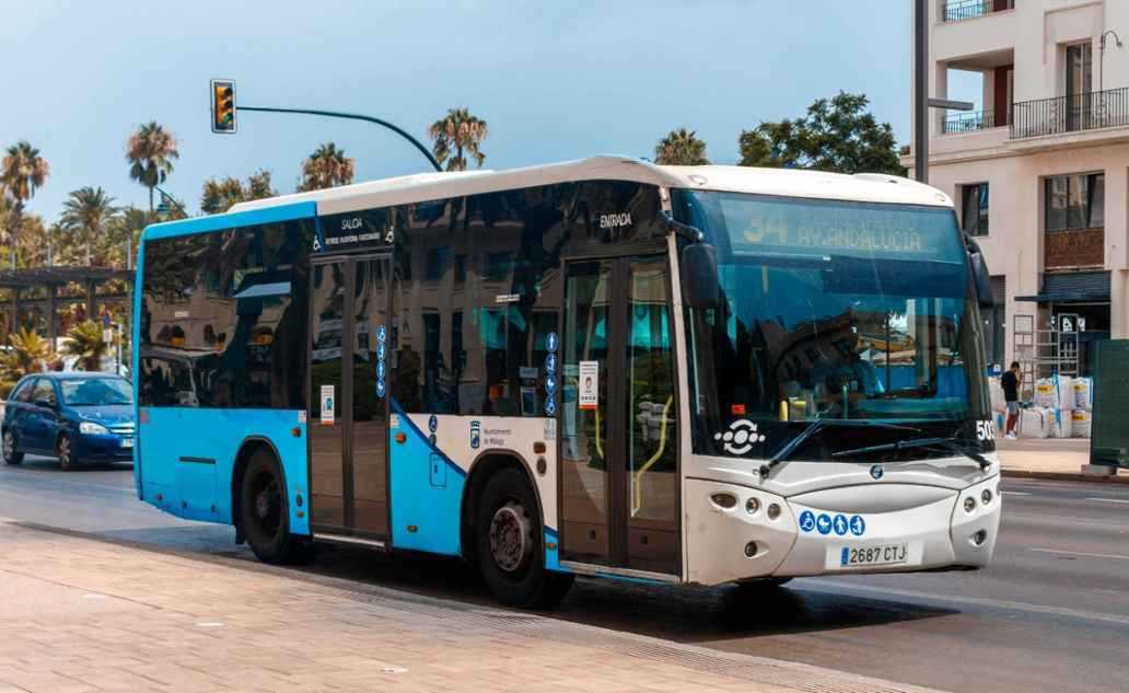 Autobús urbano en Málaga